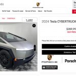Flipped Tesla Cybertruck now on sale again for $289,999