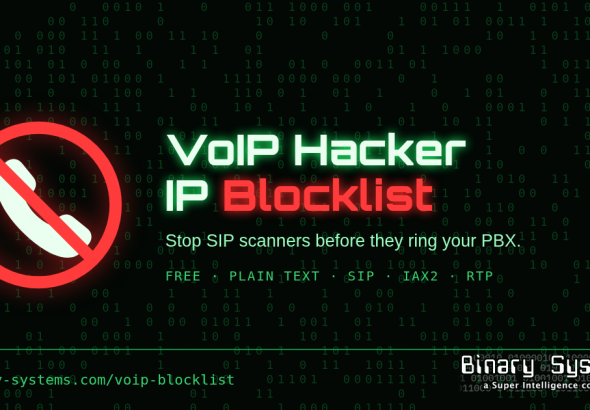 VoIP Hacker IP Blocklist from Binary Systems